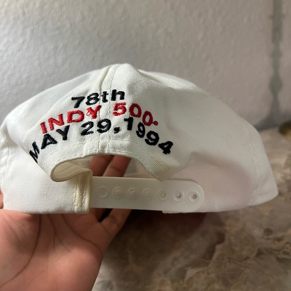 Vintage 1994 Mario Andretti Arrivederci Tour Indy Snapback Hat USA Cap Hat - Picture 4 of 7